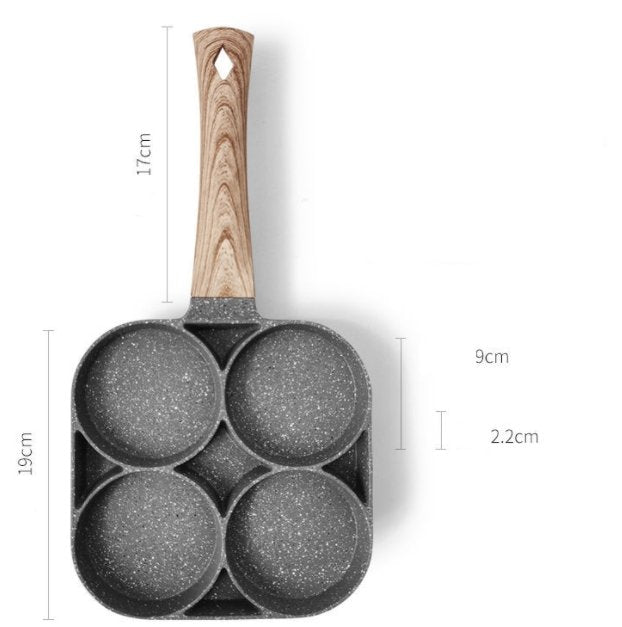 Four Hole Omelette Pan, Non-stick Pan - Noshlee